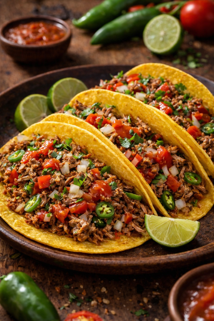 tacos carne machaca
