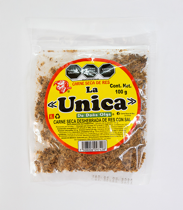 Carne machaca de res en Durango